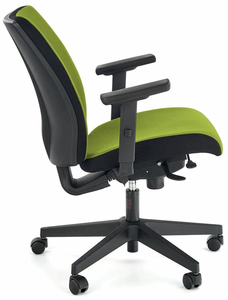 Καρέκλα γραφείου Houston 1683, Πράσινο, Μαύρο, 93x68x65cm, 17 kg, Με ρόδες, Με μπράτσα, Μηχανισμός καρέκλας: Τύπου Synchro | Epipla1.gr