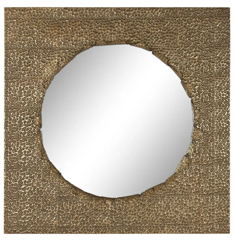 Τοίχο καθρέφτη Home ESPRIT Χρυσό 80 x 6 x 80 cm