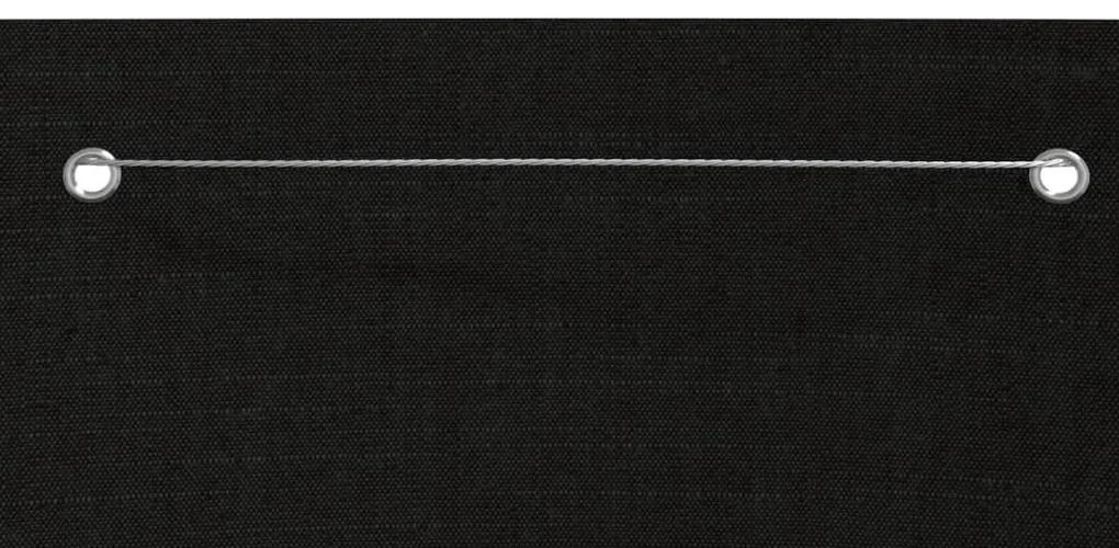 Διαχωριστικό Βεράντας Μαύρο 100 x 240 εκ. Ύφασμα Oxford - Μαύρο