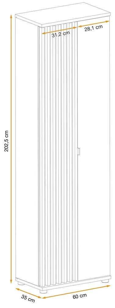 Swap XIX Σύνθεση Καφέ δρυς 280x180x40