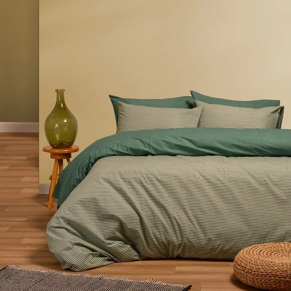 ΣΕΤ ΣΕΝΤΟΝΙΑ ΜΟΝΑ FAKIR DARK AQUA CASUAL LINE (170X270) - MELINEN