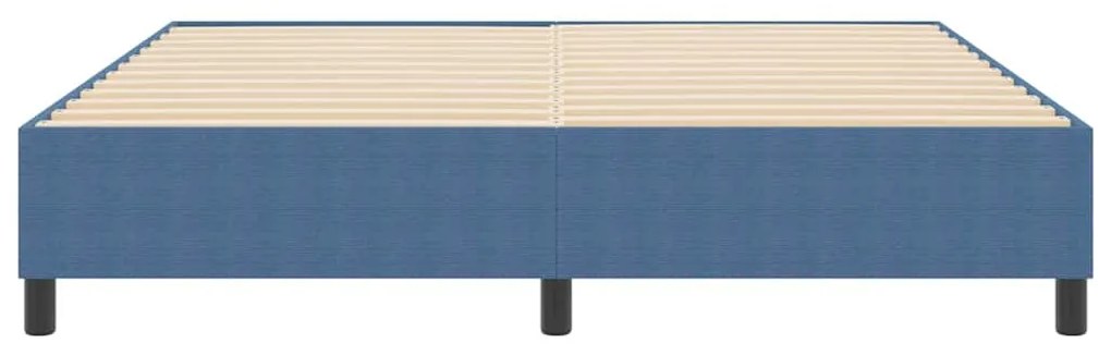 vidaXL Κρεβάτι με ελατήρια Μπλε 180 x 200 cm Βελούδο