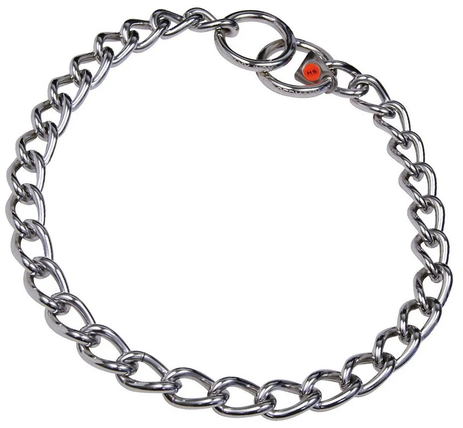 Κολλάρο Σκύλου Hs Sprenger Σύνδεσμοι Ασημί 4 mm Στριφτό 65 cm