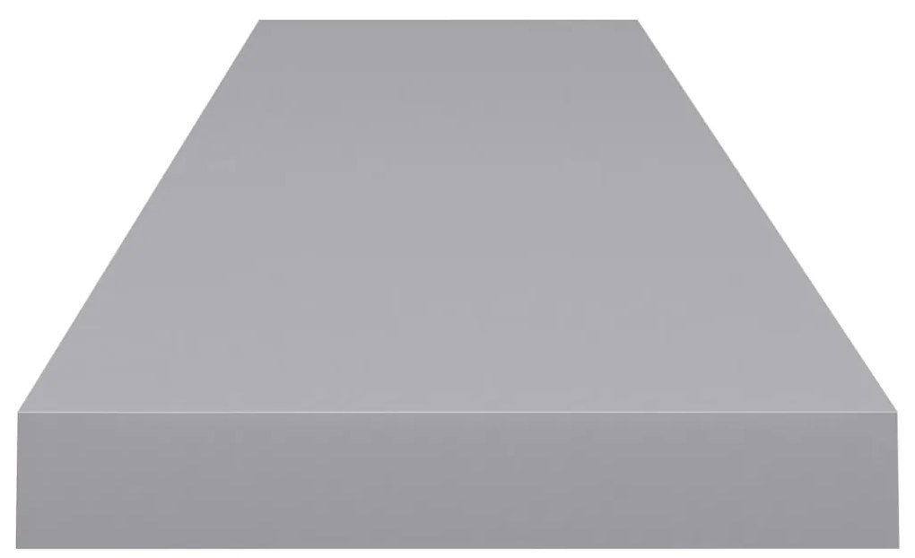 vidaXL Ράφια Τοίχου 4 τεμ. Γκρι 120x23,5x3,8 εκ. MDF
