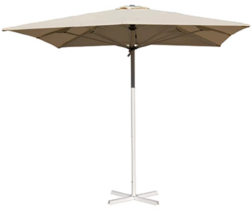 Ομπρέλα Τετράγωνη  Αυτόματη 155518  Ecru 300Χ300cm