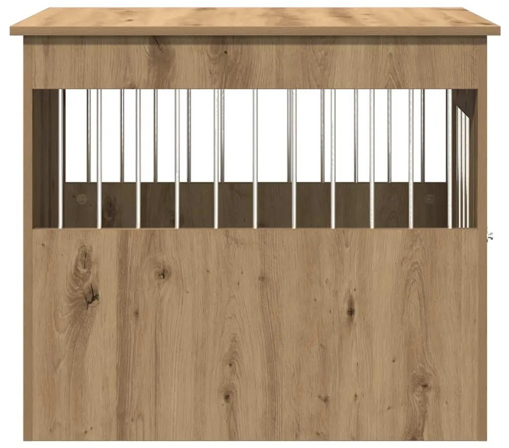 vidaXL Έπιπλα κλουβιού σκύλου Artisan Oak Κατασκευασμένο ξύλο