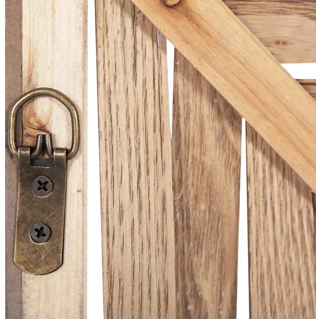 Καθρέπτης Τοίχου Τετράγωνος Μπαμπού Oak 71x7x71 εκ. 71x7x71 εκ.