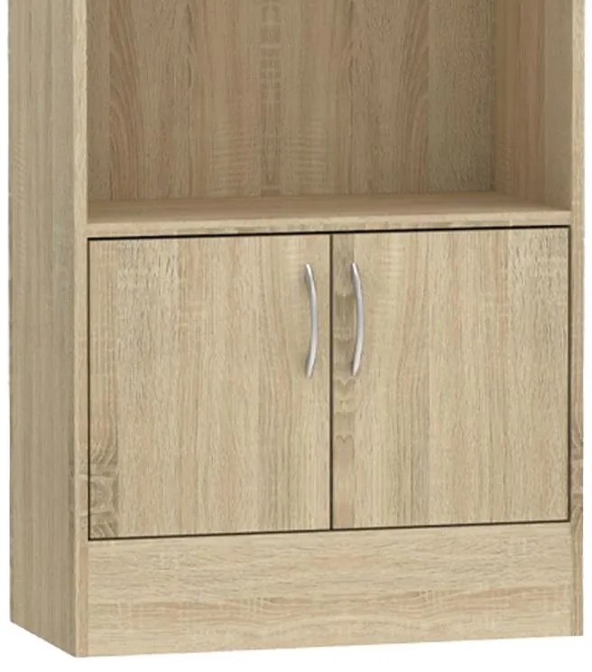 Βιβλιοθήκη Negan sonoma μελαμίνης 60x30x120εκ 60x30x120 εκ.