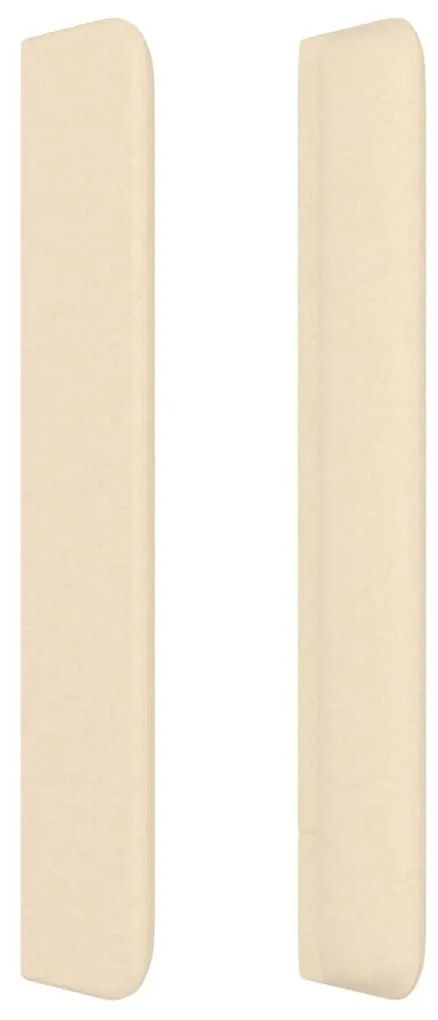 vidaXL Κεφαλάρι με Πτερύγια Κρεμ 183x16x118/128 εκ. Υφασμάτινο