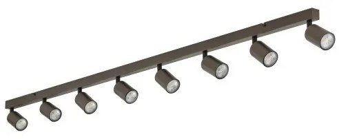 Πλαφονιέρα Φωτιστικό Οροφής 8xGU10 10W IP20 Top TK Lighting-6184-Καφέ 6184