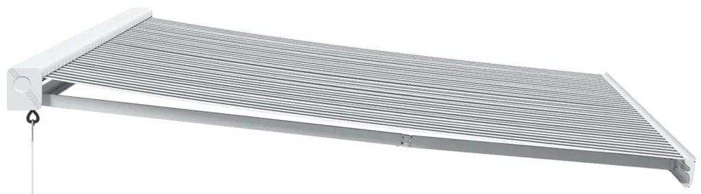 vidaXL Τέντα Πτυσσόμενη Ανθρακί και Λευκή 4,5x3μ. Ύφασμα και Αλουμίνιο
