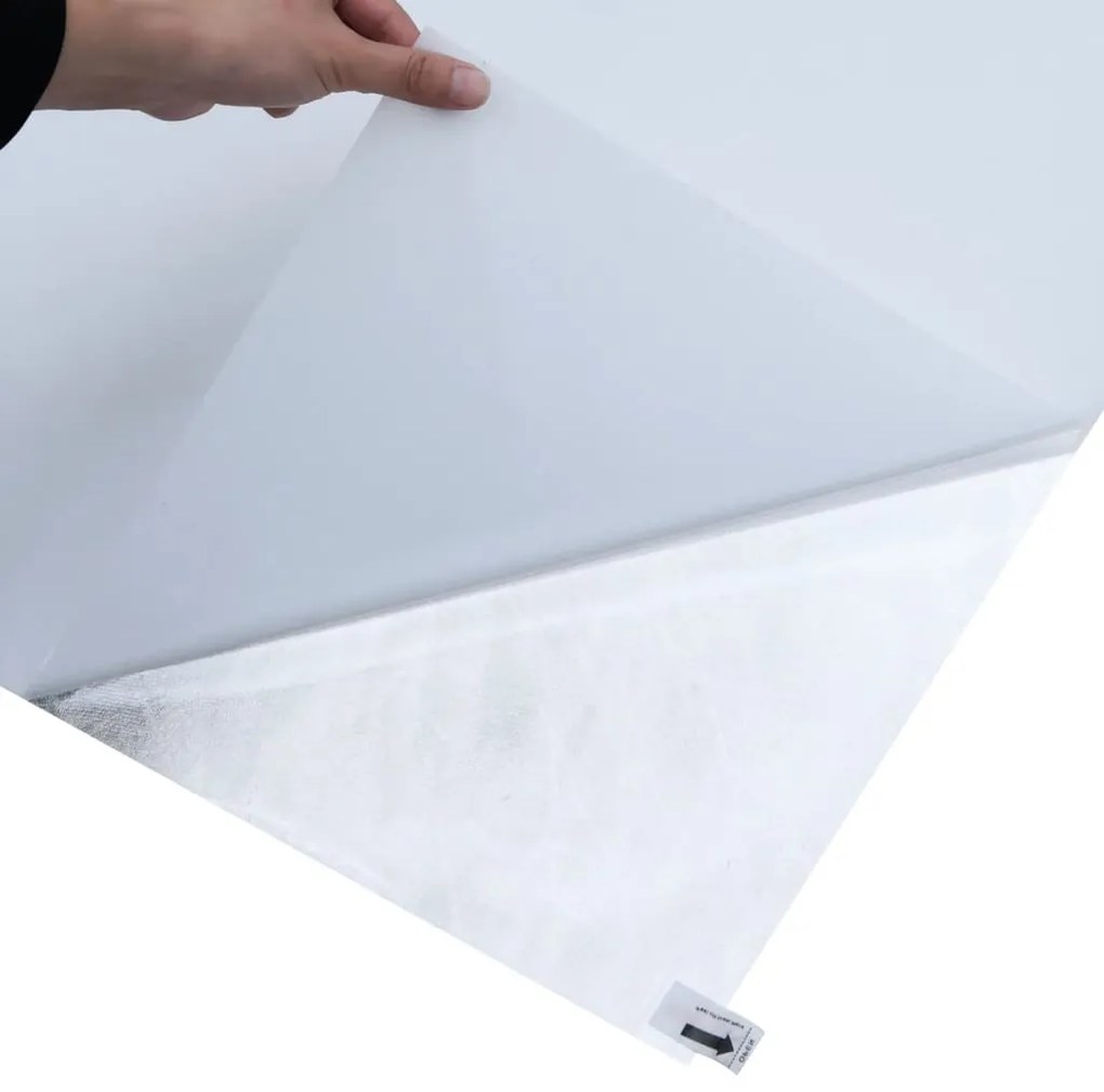 vidaXL Μεμβράνη Παραθύρου Αντιστ. Αμμοβ. Λευκό 60x2000 εκ PVC