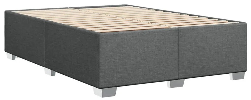 ΚΡΕΒΑΤΙ BOXSPRING ΜΕ ΣΤΡΩΜΑ ΣΚΟΥΡΟ ΓΚΡΙ 140X190 ΕΚ. ΥΦΑΣΜΑΤΙΝΟ 3285877