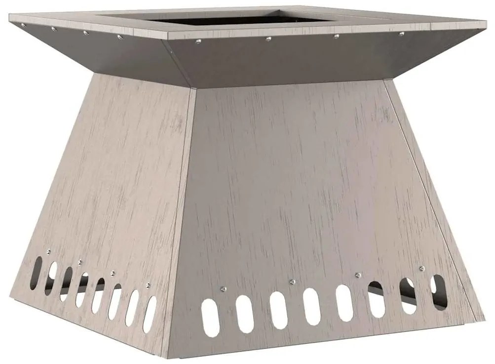 vidaXL Φωτιά Καφέ 48 x 48 x 40 εκ Ατσάλι σκληρυθέν στον αέρα