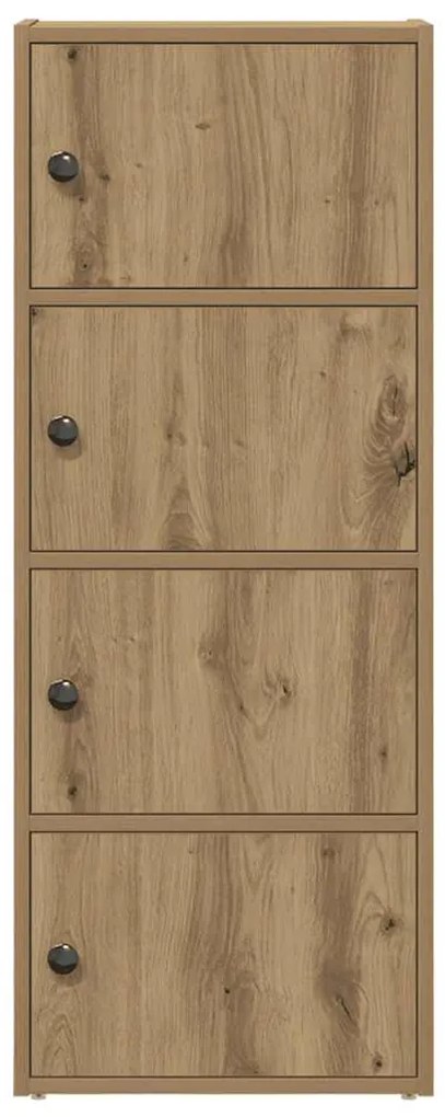 Βιβλιοθήκη Αρτισιανή Δρυς 40x24x102 εκ. Επεξ. Ξύλο - Καφέ