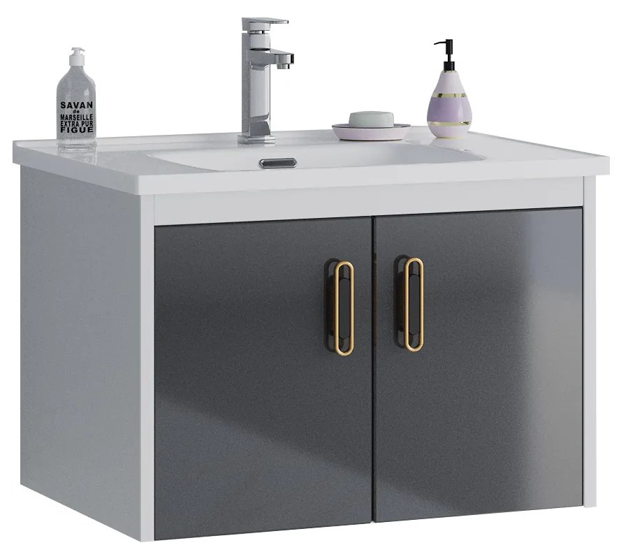 ΣΕΤ ΠΑΓΚΟΥ ISABEL 60cm. χρ.WHITE/ANTHRACITE S3BISA060WHAN - S3BISA060WHAN