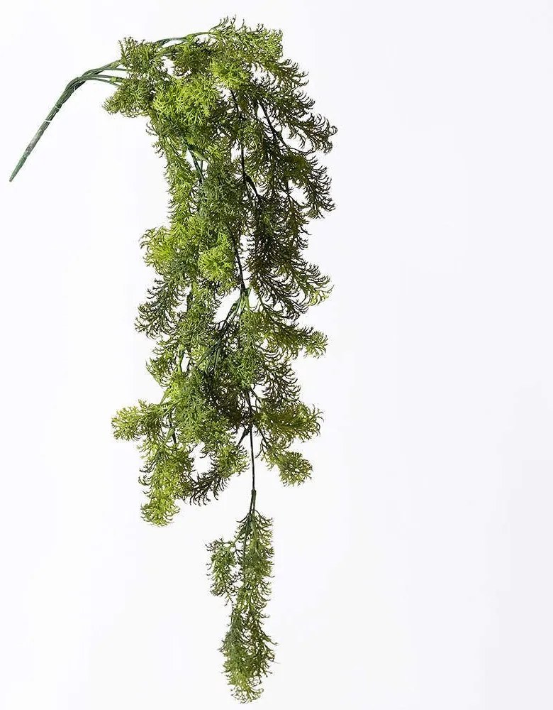 Τεχνητή Κρεμαστή Φτέρη 3361-7 15x73cm Dark Green Supergreens Polyethylene