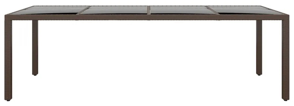 vidaXL Σετ Τραπεζαρίας Κήπου 11 Τεμαχίων Καφέ από Συνθετικό Ρατάν