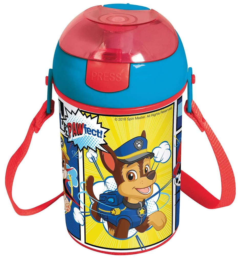Παγούρι 450ml Με Καλαμάκι Stor Pop Up Paw Patrol Comic
