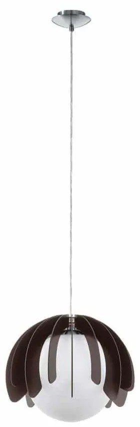 Φωτιστικό Οροφής Κρεμαστό Rambla 98376 White-Black Eglo Metal,Wood