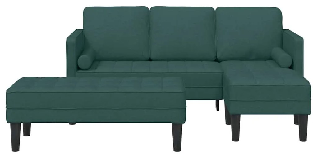 vidaXL Σετ Καναπέ 2 pcs Σκούρο Πράσινο 173 x 131 x 67 εκ ύφασμα