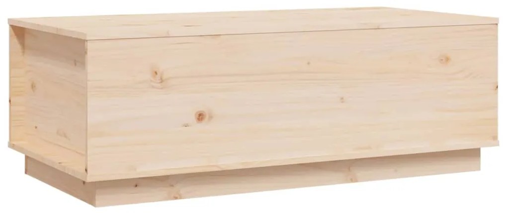 vidaXL Τραπεζάκι Σαλονιού Γκρι 100x50x35 εκ. από Μασίφ Ξύλο Πεύκου