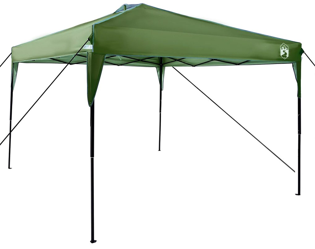 vidaXL Σκηνή Σκίασης Πράσινο 300 x 300 x 227 / 236 / 245 εκ Ύφασμα Oxford