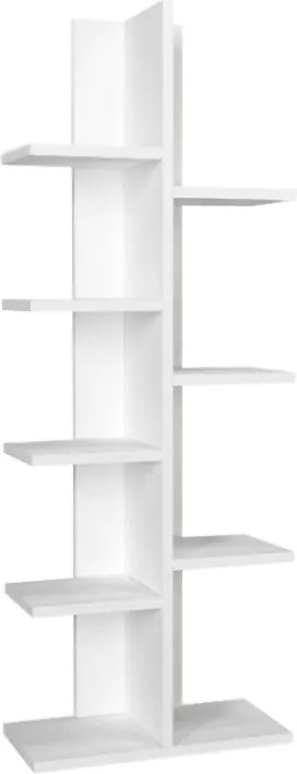 Βιβλιοθήκη Tree χρώμα λευκό 45x21,4x121,8εκ.