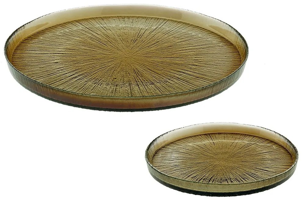 Σετ Πάστας Με Πιατέλα Rexy Smoke (Σετ 7Τμχ) 80.657.35 Olive Cryspo Trio 7 τμχ Glass