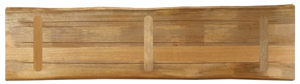 vidaXL Επιφάνεια Τραπεζιού 180x40x2,5 εκ. Live Edge Μασίφ Ξύλο Μάνγκο