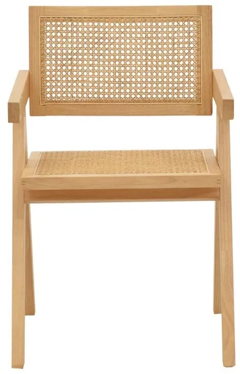 Καρέκλα - Πολυθρόνα Winslow φυσικό rubberwood 52x59x79εκ 52x59x79 εκ.