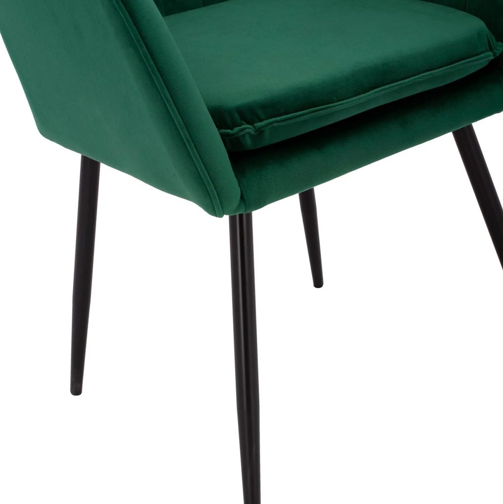 Καρέκλα SAWYER Βελούδο Κυπαρισσί 53x60x76Υ εκ. 2αδα 53x60x76 εκ.