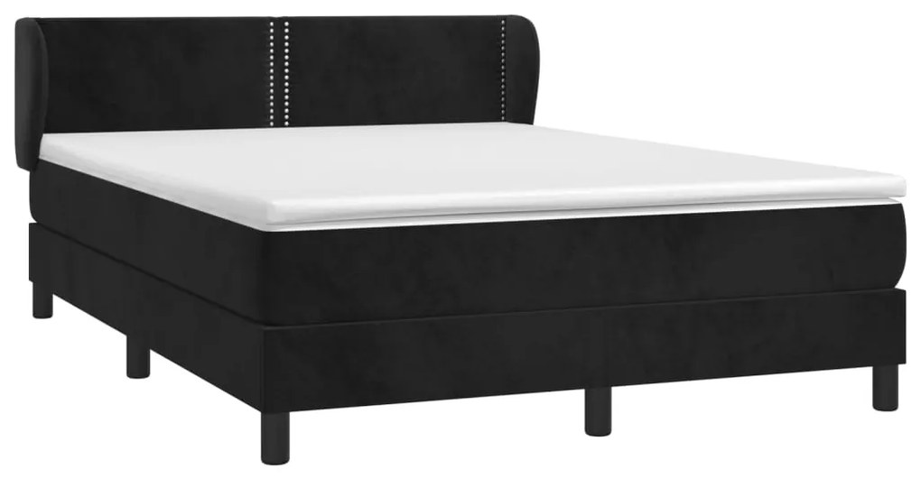 ΚΡΕΒΑΤΙ BOXSPRING ΜΕ ΣΤΡΩΜΑ ΜΑΥΡΟ 140X200 ΕΚ. ΒΕΛΟΥΔΙΝΟ 3127435