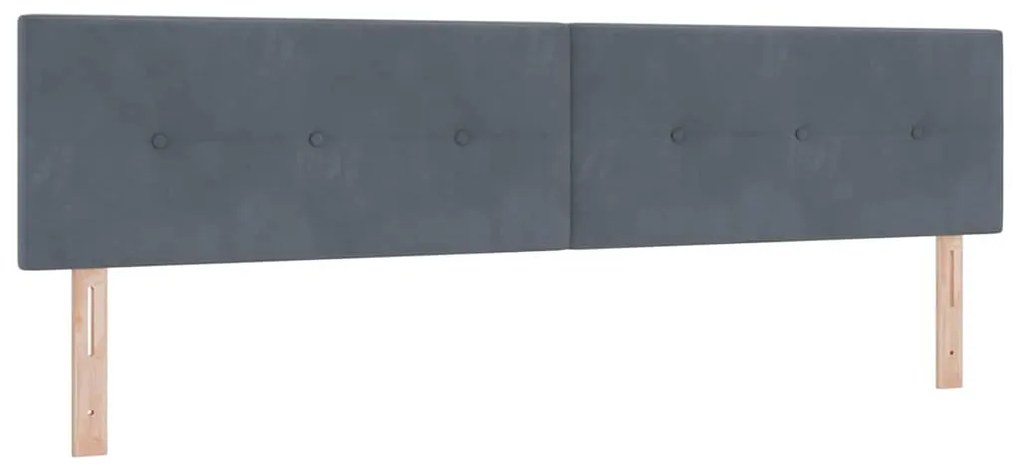 vidaXL Κρεβάτι με Ελατήρια και Στρώμα Μαύρο 100x200 εκ. Βελούδο