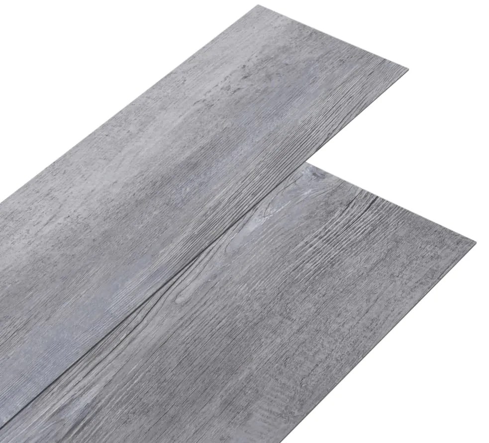vidaXL Δάπεδο Μη Αυτοκόλλητο Γκρι 5,26 μ² / 2 χιλ. από PVC