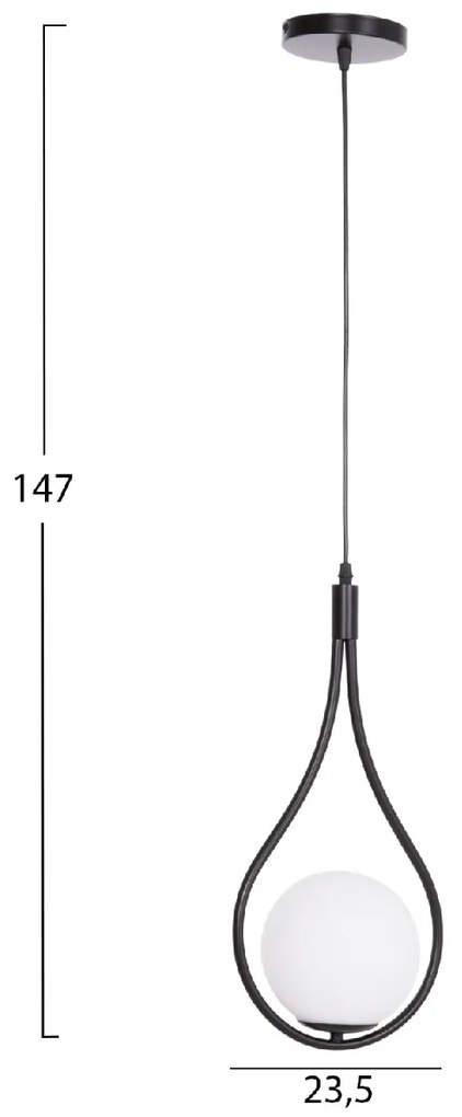ΦΩΤΙΣΤΙΚΟ ΟΡΟΦΗΣ DROPLET HM7503.11 ΜΕΤΑΛΛΟ ΣΕ ΜΑΥΡΟ-ΛΕΥΚΟΣ ΓΛΟΜΠΟΣ 23,5x12x147Υεκ.