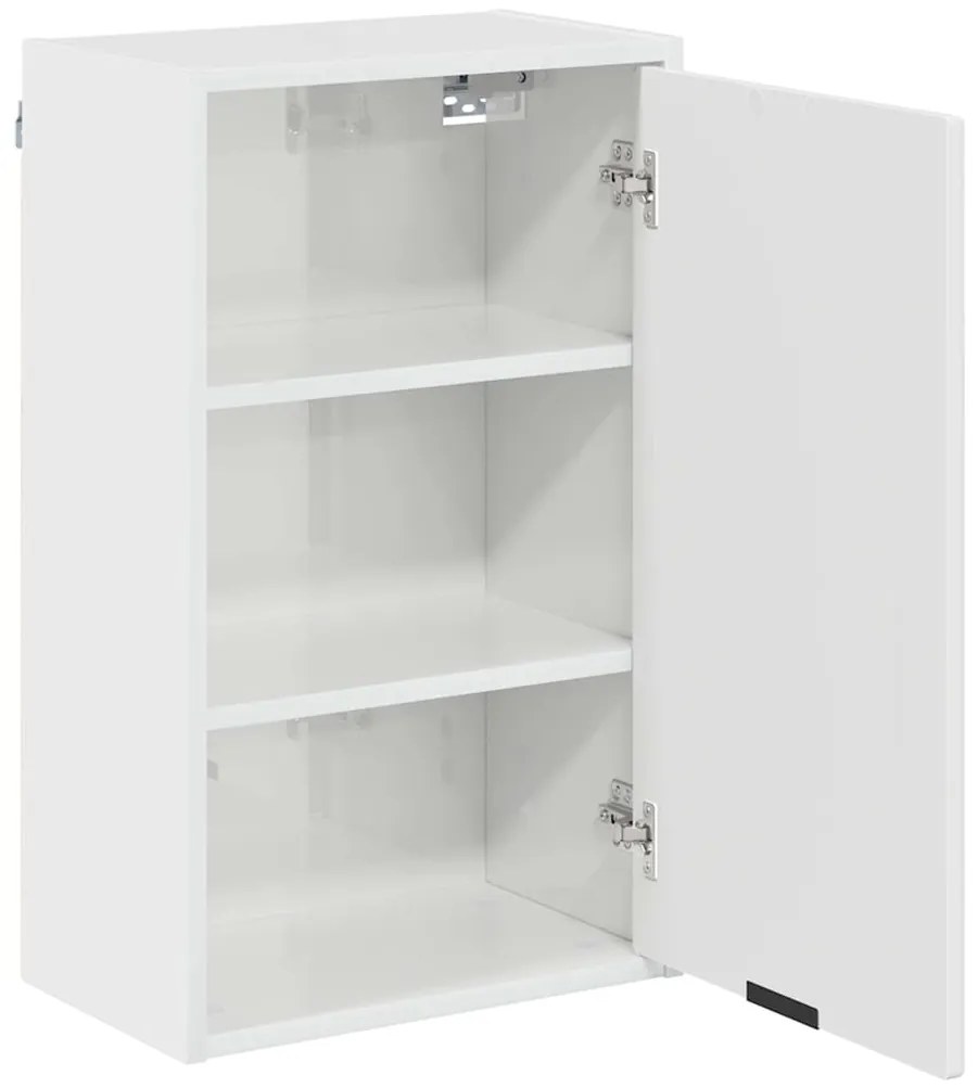 vidaXL Σετ Επίπλων Μπάνιου 3 pcs Γυαλιστερό λευκό 39.5 x 36 x 88 εκ