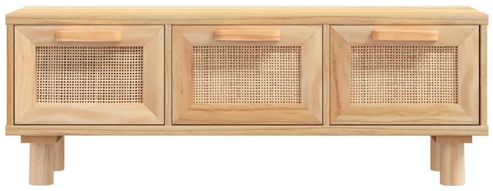 vidaXL Τραπεζάκι Σαλονιού Καφέ 80x40x30 εκ. Επεξ. Ξύλο &amp; Μασίφ Πεύκο