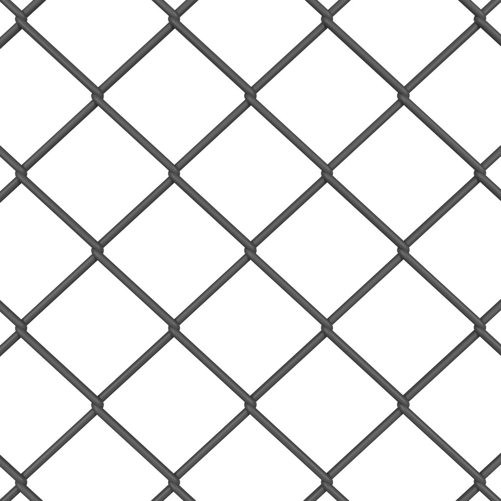 vidaXL Φράχτης Γκρι 25 x 0.4 m Μέταλλο με επικάλυψη PVC