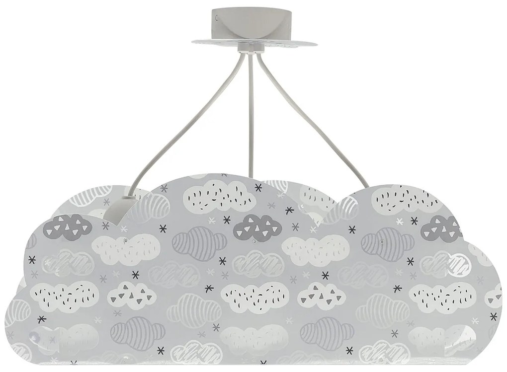 Παιδικό Φωτιστικό Οροφής Τρίφωτο Ango Clouds Grey 41410 E