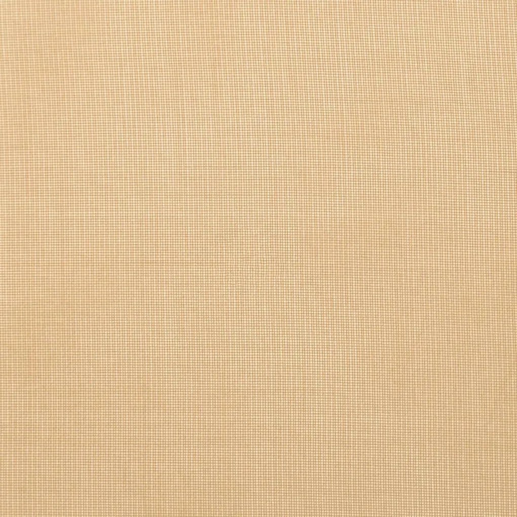 vidaXL Κουρτίνες Voile με βρόχους 2 τεμάχια Άμμος 140x175 cm