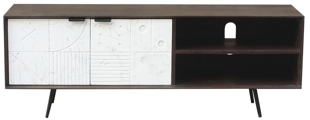 Τηλεόραση DKD Home Decor Σκούρο καφέ 140 x 35 x 50 cm Ξύλο από Μάνγκο
