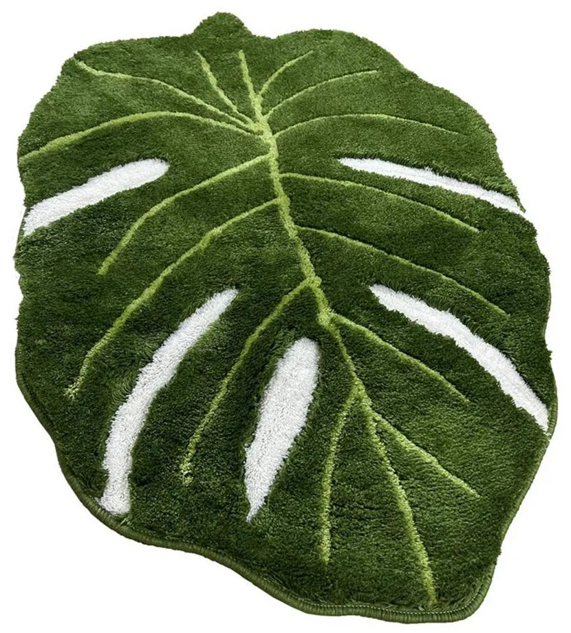 Πατάκι Μπάνιου Frunze 359CHL5382 Green-White L'essentiel Maison 80X120 Acrylic