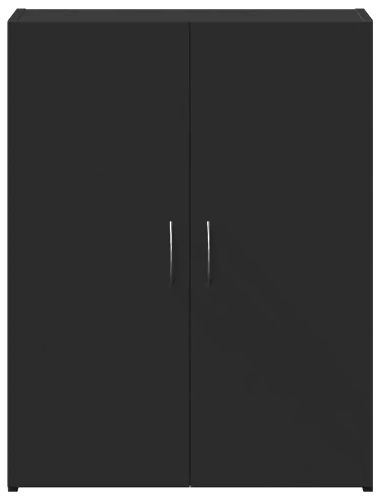 vidaXL Αρχειοθήκη Μαύρη 60 x 32 x 77,5 εκ. από Επεξεργασμένο Ξύλο