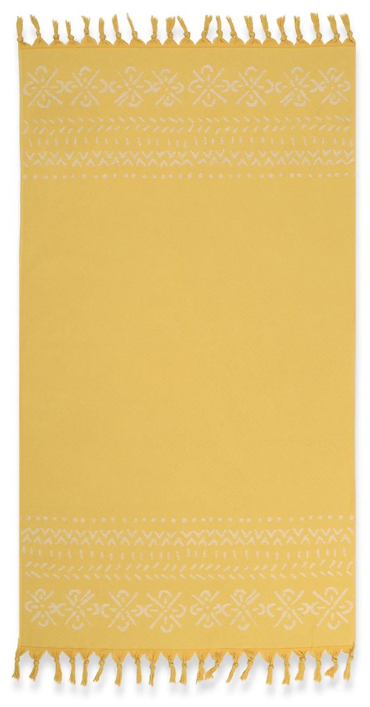 Πετσέτα Θαλάσσης Pestemal Greyson Yellow 90x170 Nef-Nef Homeware