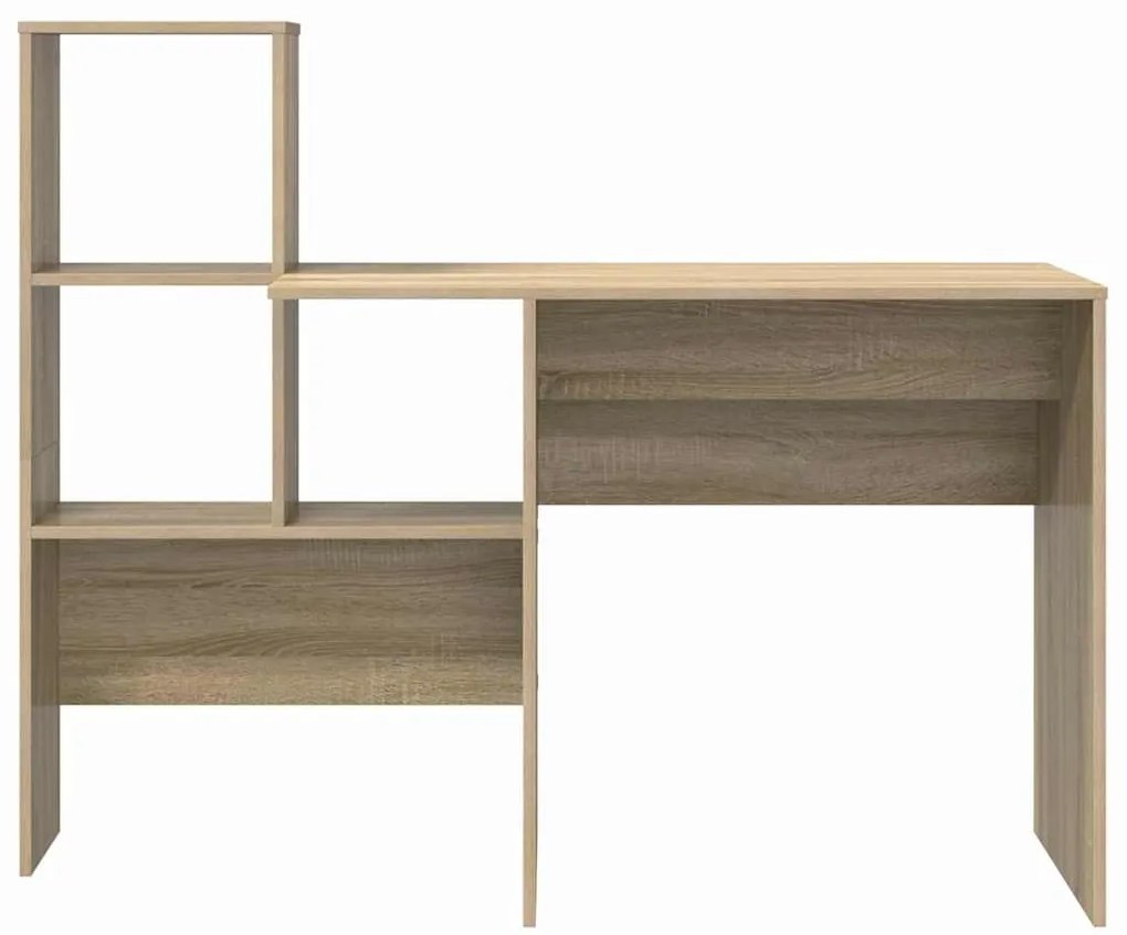 vidaXL Γραφείο Sonoma Δρυς 131.5 x 50 x 106.5 εκ. Επεξεργασμένο ξύλο