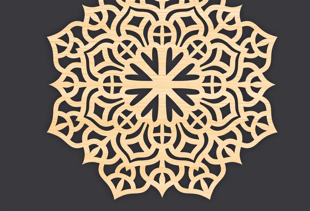 Intra απο ξύλο plywood 3mm-4mm πάχος 3D Mandala για Cricut Δίασταση 30x30 cm INTRAFABR-86060815