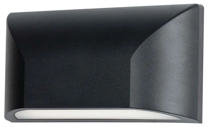 Adeleq Led Φωτιστικό PC Οβάλ Μονής Κατεύθυνσης 6W 3000Κ Ip65 Γραφίτης 9-9661