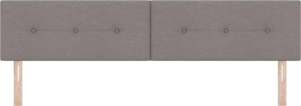 vidaXL LED κεφαλάρι Taupe ύφασμα