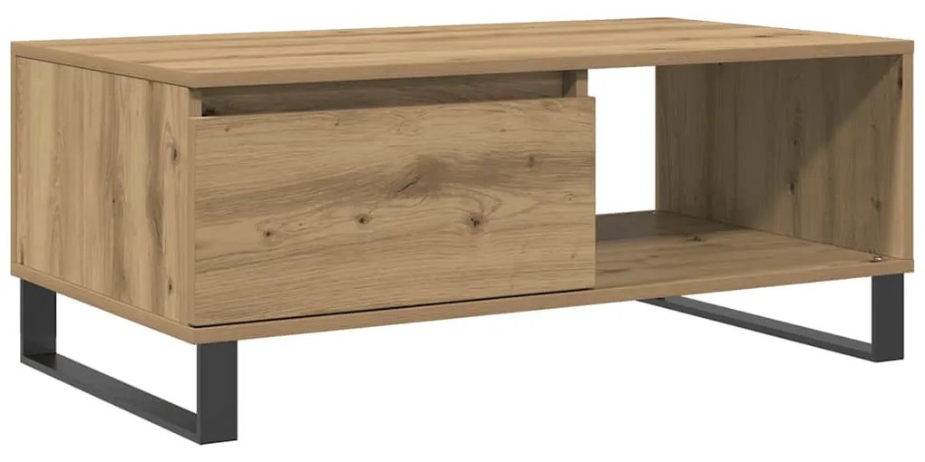 vidaXL Τραπεζάκι Σαλονιού Αρτισιανή Δρυς 90x50x36,5εκ Επεξεργασμ. Ξύλο